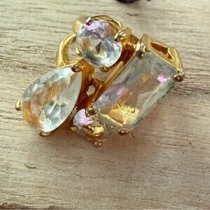 Gold Tone Bling Ring Size 7
